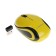 Mouse Gembird MusW-615, wireless, optical, 1200 dpi, 1xaaa, USB, yellow