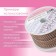 A chain with pearls, metal, plastic, 2 mm, SS6, 9 ± 1 m, brown color