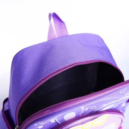 Baby backpack on lightning, 3 outer pockets, lilac color-4