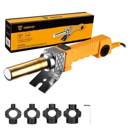 The device for welding plastic pipes DEKO PPWM2500W, 2500 W, nozzles 16-32 mm, 0-300 ° C