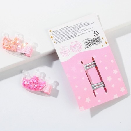 Hair hairpins Princess, 2 pcs. (shaker)-1