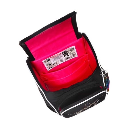 School standard, 33 x 25 x 13 cm, Grizzly, + bag for shoes, black-6
