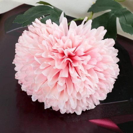 Artificial flowers "chrysanthemum" 9x48 cm, pink-1