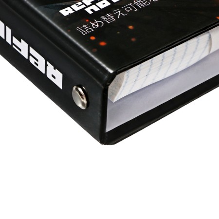A notebook on rings of 80 sheets in the gravity cell, with a shift block, a solid cover, glossy lamination, block 60 g/m2-2