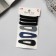 Hair set "Florence" (3 elastic bands, 3 invisibility) 5 cm, dark colors