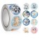 Stick Paper "Cute Beasts" d = 2.5 cm 500 pcs in a roll 3x6.5x6.5 cm