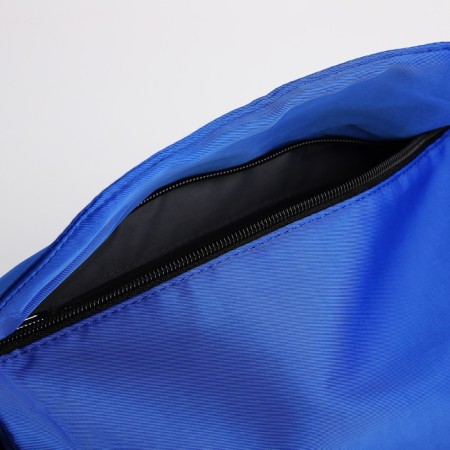Youth bag with a zipper, blue color-5