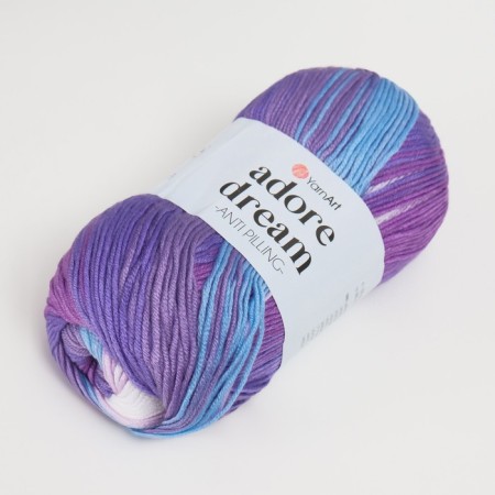 Yarn "Adore Dream" 100% acrylic anti-pilling 280m/100g (1056 violet-suir)-1