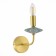 Wall lamp EVOLUCE. Sle1117-201-01. Attic. 1x40 watts, E14, 11x21 cm, golden color