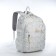 School backpack from textiles 2 of the lightning department, 4 pockets, gray color