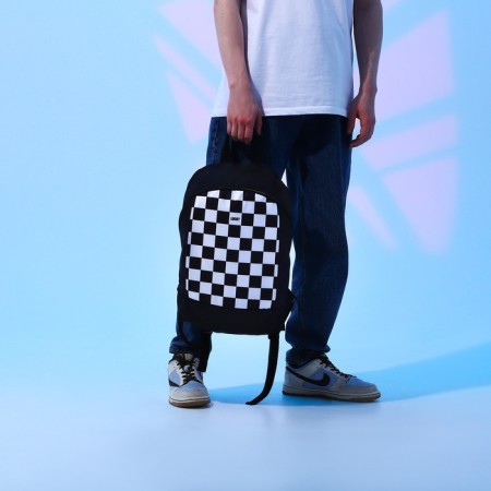 Backpack school textile Lucky, 46x30x10 cm, vertical pocket, black color-12