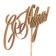 Topper "Happy New Year! Classic", gold, in a bag with a suspension, 12 × 6cm give beautifully