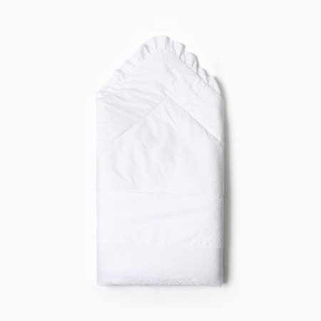 The envelope-condensed with a fur insert, the color is white, size 100x100 cm-2