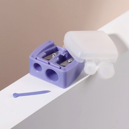 Cosmetic sharpener, with a lid, double, mix color-3