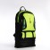 A backpack on a zipper with an increase, 65l, 4 external pockets, green color