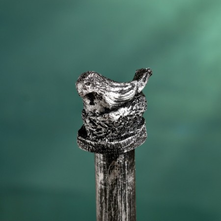 Paper towel holder "Dog with bird" 17x17x26cm-4