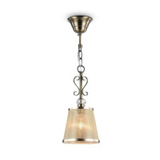 Suspended lamp Freya Fr2405-PL-01-BZ Driana, 150x150x975 mm, E14, 1x40W, color of bronze Antik
