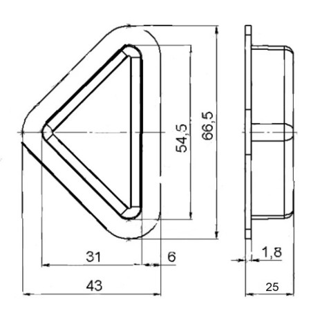 Tundra support is triangular n = 25, black-2
