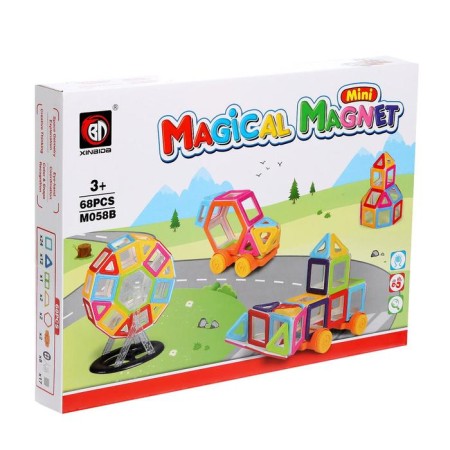 Magnetic designer "Mini-magic magnet", 68 parts-7