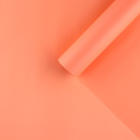 Flower film packaging matte "peach", 0.5 x 9 m