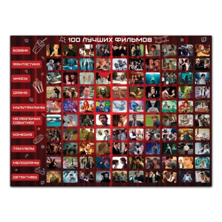 Poster with a section “List of films”, A3-3