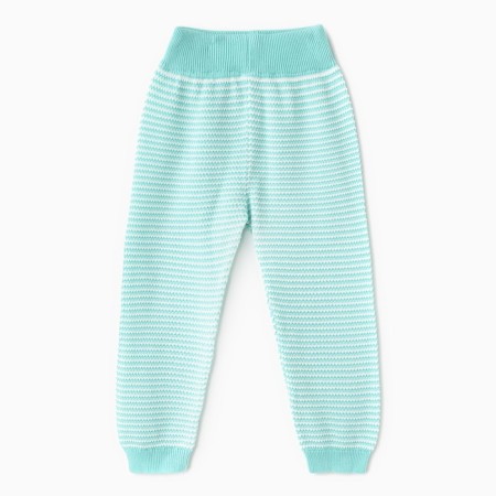 Kit for children (jumper, trousers), menthol/white color, height 62 cm-6
