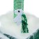 The house is small for cats, fur/velor, 34 x 34 x 60 cm, green