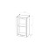 Wardrobe with a screw Noktyurn 400x300x720 white/dark concrete/anthracite