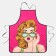 Apron Ethel Love Life "Doll" 70x80cm, 100%PE