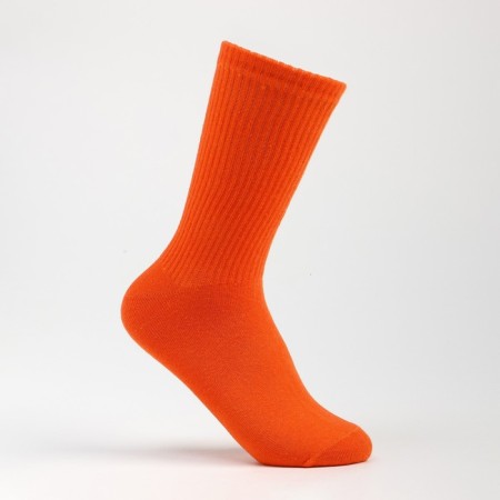 Socks, orange color, size 25-27