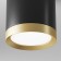 Technical C086CM-GX53-MRD-BG, 1XGX53, 15W ceiling lamp, 8.5x8.5x9.6 cm, black color with gold