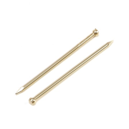 Nails of the tundra krep, finish, brass, 1.4x35 mm, 40 pcs