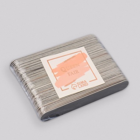 File - EVERATIC “Classic”, on a wooden basis, abrasiveness 200, 10 cm, packing 50 pcs, black color black-4