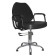 Hairdressing chair "Solo", a hydraulic lift, five -pound chrome, black color
