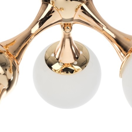 Chandelier "Molecule" 5he27 gold 60x55x52 cm-4
