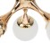 Chandelier "Molecule" 5he27 gold 60x55x52 cm