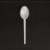 Spoon Plastic disposable white, dining room, 15.5 cm, in individual packaging 1 pc