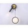 LED LED wall -mounted Ambrella Light, Linetech, FL51652, LED, 10 W, 750LUM, 4200K, Black Color, Gold