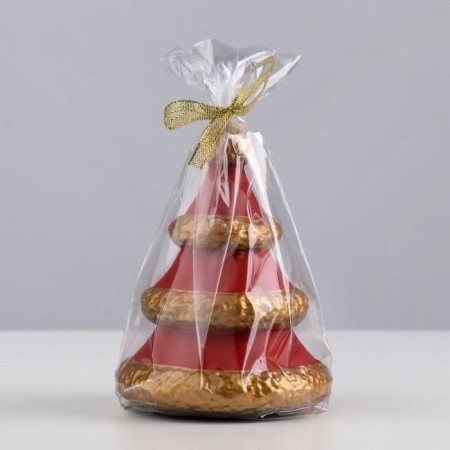 Decorative candle "Fluffy Christmas tree", 11.5x8.8x8.8 cm-2