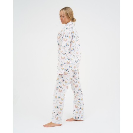 Pajamas (shirt, trousers) female kaftan "Rainbow" p. 40-42-1