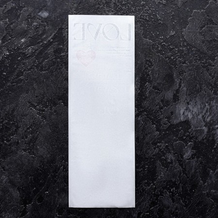 Packet stake, for flowers, white, 14*40cm-3