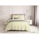 Guten Morgen Champagne sheet, Straip-Satin, size 150x214 cm, yellow color
