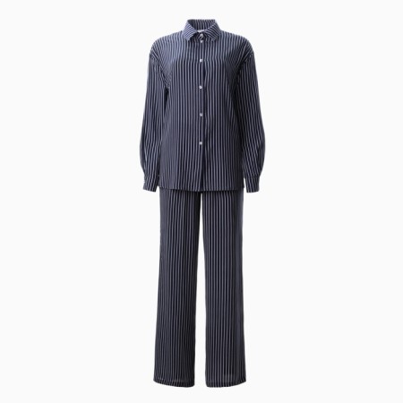 Women's costume (shirt, trousers) minku: enjoy Blue color, size 50-5
