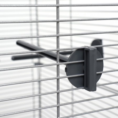 Birds Cage "Piggers" No. 105, collapsible, 3 sections, 58 x 40 x 126cm, gray-6