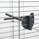 Birds Cage "Piggers" No. 105, collapsible, 3 sections, 58 x 40 x 126cm, gray