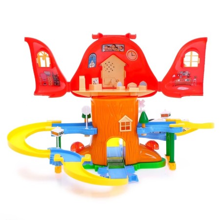 The Mushroom House railway, light and sound effects, works from batteries-2