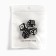 Dice play "Game time", 1.6 x 1.6 cm, set 2 pcs, black