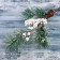 Decor "Winter Dreams" Vetka needles with a bump and berries 50 cm