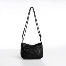 Bag Cross-Bodi with a zipper, black color