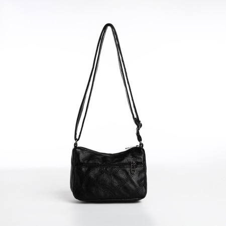 Bag Cross-Bodi with a zipper, black color